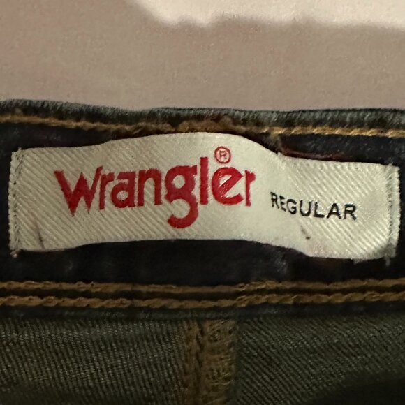 Wrangler Men's Jeans Size 38X30 Dark Blue Free To Stretch Regular Fit Casual NEW - Picture 4 of 13